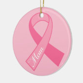 Mama-rosa Band-Brustkrebs-Verzierungs-Geschenk Keramikornament (Links)