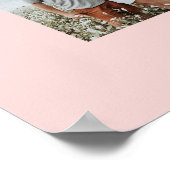 Mama rosa elegante moderne minimale Foto Collage Poster (Ecke)