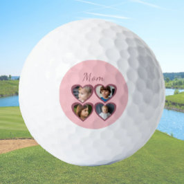 Mama Rosa Herzen 4 Kinder FotoCollage Golfball
