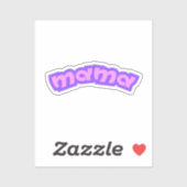 Mama | Rosa Mama Mutter Junge Mutter Mommy Aufkleber (Blatt)