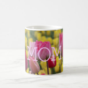 MAMA rosa und gelbe Tulpe-Tasse Kaffeetasse