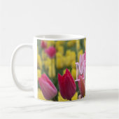MAMA rosa und gelbe Tulpe-Tasse Kaffeetasse (Links)