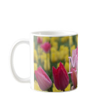 MAMA rosa und gelbe Tulpe-Tasse