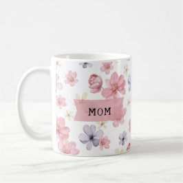 Mama Rosa und Lila Blüten Kaffeetasse