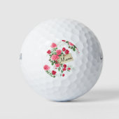 Mama Rose Blumengolfbälle Golfball (Vorderseite)