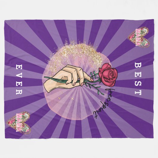 Mama-Rose individualisiert am besten je Fleecedecke (Vorderseite (Horizontal))