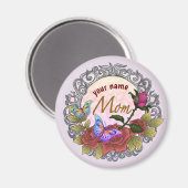 Mama Rose Rosenknospe benutzerdefiniert Magnet (Vorderseite/Rückseite)