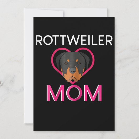 Mama Rottweiler Ankündigung (Vorderseite)