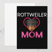 Mama Rottweiler Ankündigung (Vorne/Hinten)