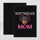 Mama Rottweiler Dankeskarte (Vorne/Hinten)