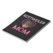 Mama Rottweiler Notizblock (Rotiert)