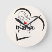 MAMA RUNDE WANDUHR (Vorderseite)