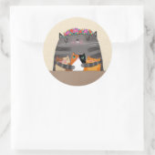 Mama Runder Aufkleber (Tasche)