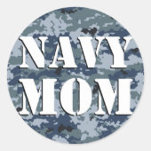 Mama Runder Aufkleber (Vorderseite)