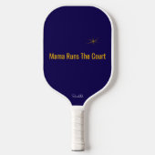 Mama Runs The Court Personalized Pickleball Mom Pickleball Schläger (Vorderseite)