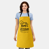 Mama’s Kitchen Lady Chef Personalized Schürze (Getragen)