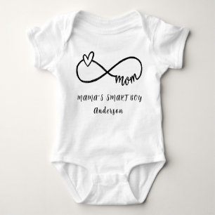 MAMA"S SMART BODEN Personalisierter Name Niedlich Baby Strampler
