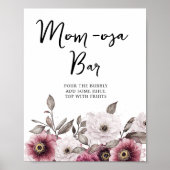 Mama-Sa-Bar-Dusche aus Weiß und Pflaume Poster (Vorne)