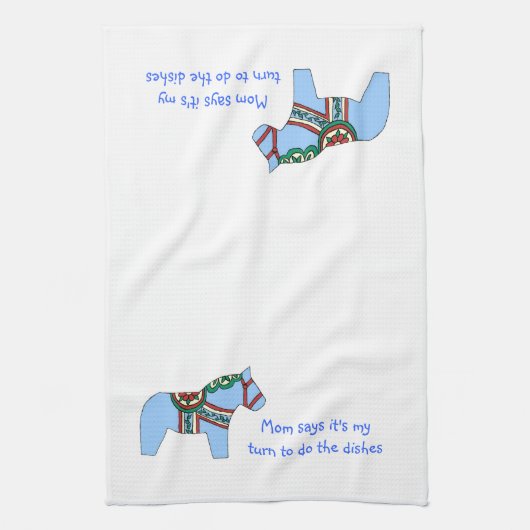 Mama sagt amerikanisches MoJo Küchentuch (Vertikal)