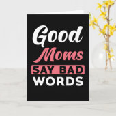 Mama sagt gute Mamas sagen schlechte Worte Karte (Gelbe Blume)