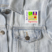 Mama sagt, isst euer Gemüse Button (Beispiel)