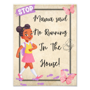 "Mama Said NO" Freundliches Erinnerung Poster
