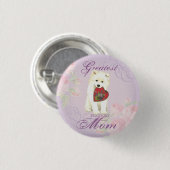 Mama "Samoyed Heart" Button (Vorne & Hinten)