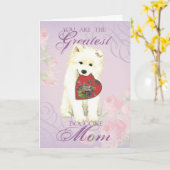 Mama "Samoyed Heart" Karte (Gelbe Blume)