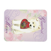 Mama "Samoyed Heart" Magnet (Horizontal)