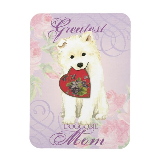 Mama "Samoyed Heart" Magnet (Vertikal)