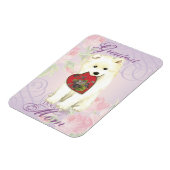 Mama "Samoyed Heart" Magnet (Linke Seite)