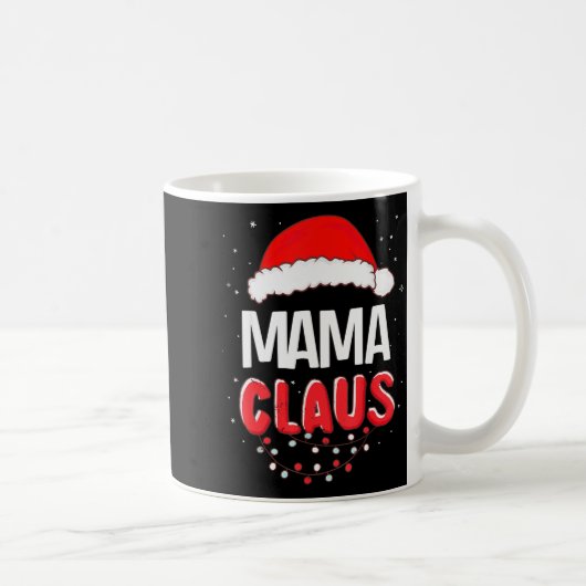 Mama Santa Claus Christmas Matching Costume Kaffeetasse (Rechts)