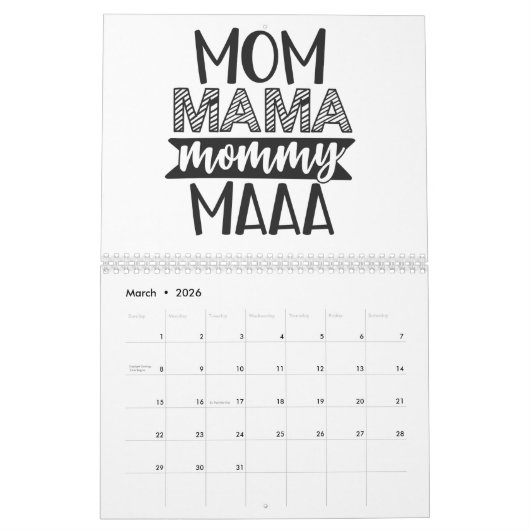 Mama Sarcasm Kalender (Mär 2026)