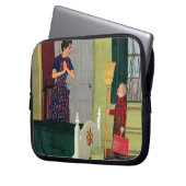 Mama, säuberte ich meinen Raum! Laptopschutzhülle (Vorderseite Links)