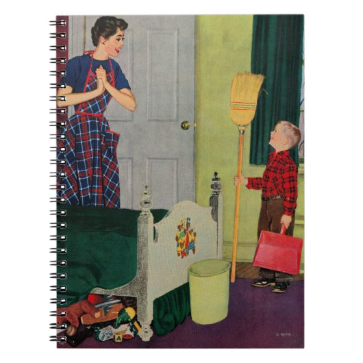 Mama, säuberte ich meinen Raum! Notizblock (Vorderseite)