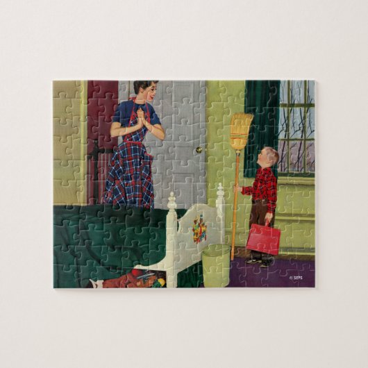 Mama, säuberte ich meinen Raum! Puzzle (Horizontal)