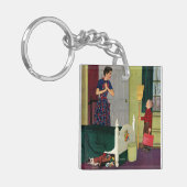 Mama, säuberte ich meinen Raum! Schlüsselanhänger (Vorderseite links)