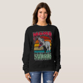 Mama Saurus Mamasaurus Trex Dinosaurier Sweatshirt (Vorne ganz)