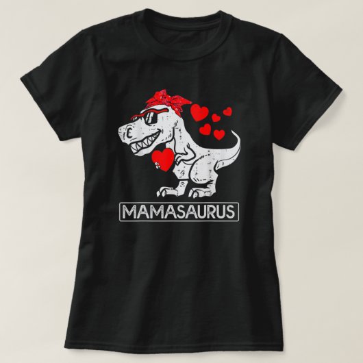 Mama Saurus Mother Saurus Mothers Day Mom Womens T-Shirt (Design vorne)