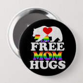 Mama schadet Frauen am Lugt Pride Mama Bear Button (Vorne & Hinten)