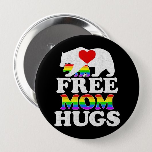 Mama schadet Frauen am Lugt Pride Mama Bear Button (Vorne & Hinten)