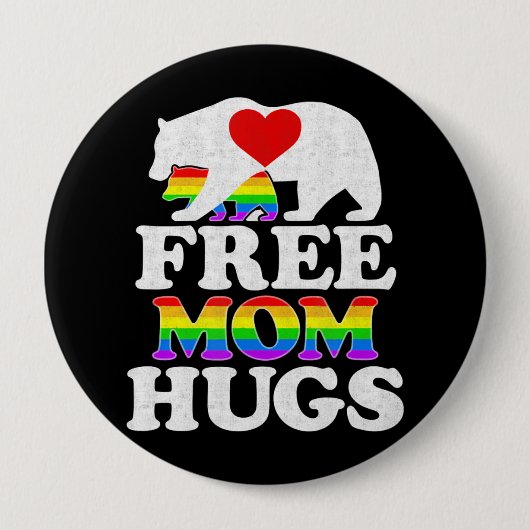 Mama schadet Frauen am Lugt Pride Mama Bear Button (Vorderseite)