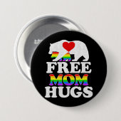 Mama schadet Frauen am Lugt Pride Mama Bear Button (Vorne & Hinten)