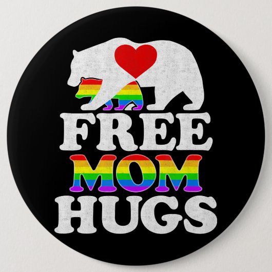 Mama schadet Frauen am Lugt Pride Mama Bear Button (Vorderseite)
