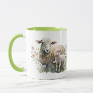 Mama-Schaf-mit-Lamm-Tasse Tasse