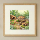 Mama-Schildkröte und Babyzimmer Poster