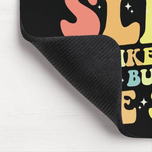 Mama Schlafen Muttertag Groovy Retro Mousepad (Ecke)