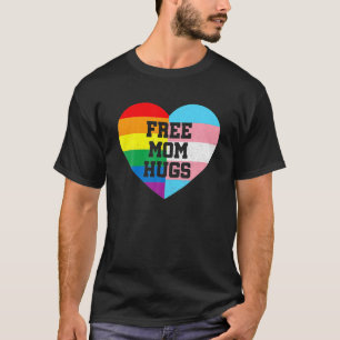 Mama-Schläger mit Regenbogen und Transgender-Flag T-Shirt