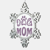 Mama Schneeflocken Zinn-Ornament (Rechts)