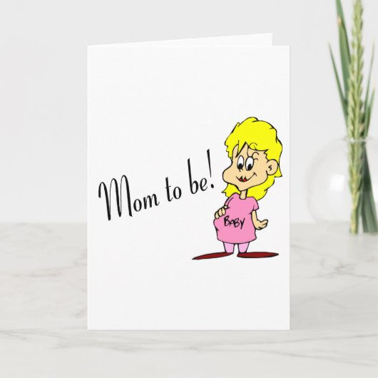 Mama (schwangere Frau) Ankündigung (Vorderseite)